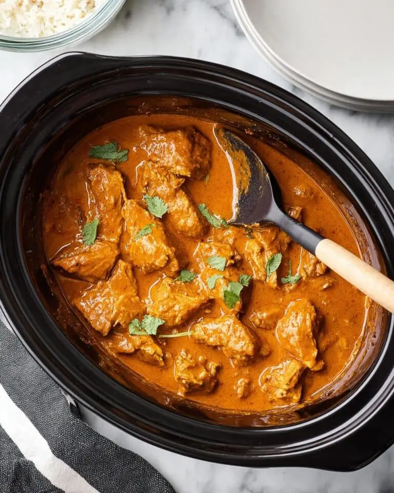Creamy Crockpot Butter Chicken with Jasmine Rice Recipe