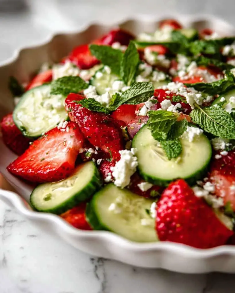 Strawberry Cucumber Salad with Honey Dressing Recipe