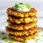 Crispy Zucchini Corn Fritters (Gluten Free) Recipe