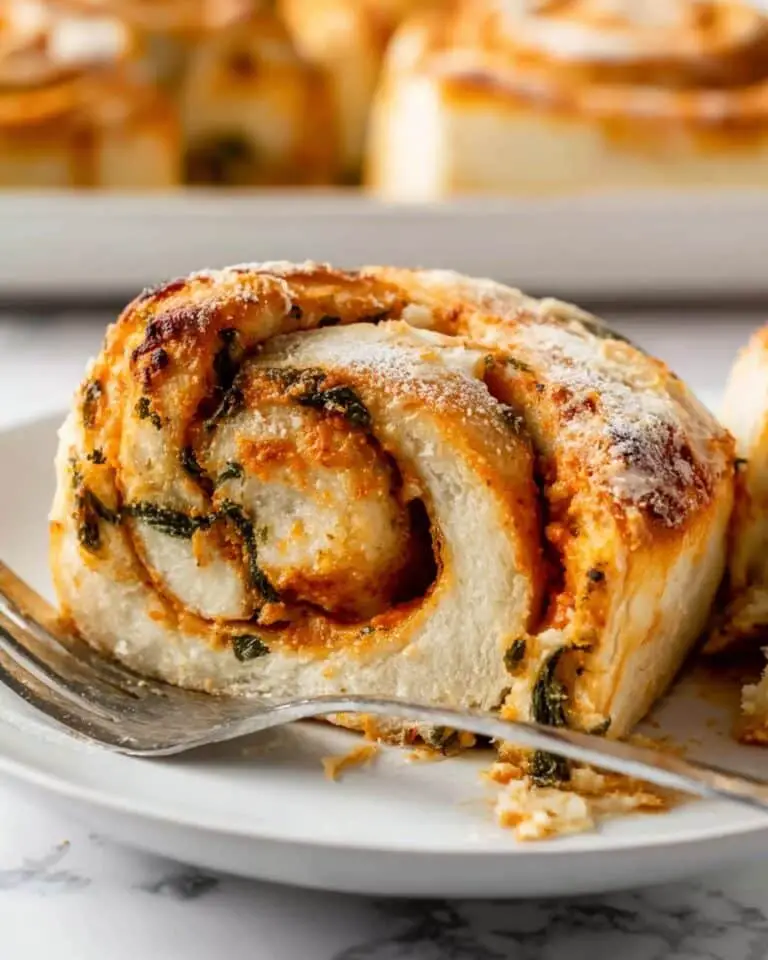 Vegan Caramelized Onion Spinach Pizza Rolls Recipe