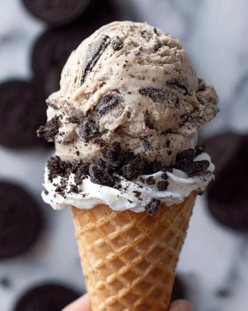 Cookies & Cream Ice Cream Cones Recipe