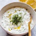 5-Minute Greek Yogurt Tzatziki Sauce Recipe