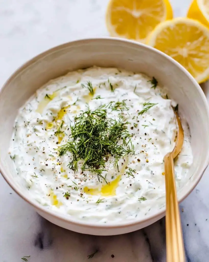 5-Minute Greek Yogurt Tzatziki Sauce Recipe