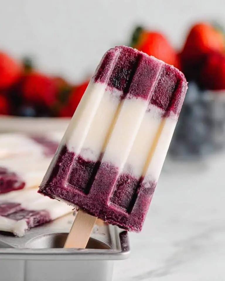 Easy Homemade Berry Yogurt Popsicles Recipe