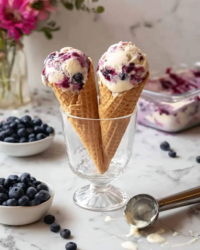 Blueberry Cobbler Ice Cream Recipe