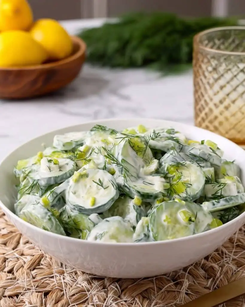 Greek Tzatziki Cucumber Salad Recipe