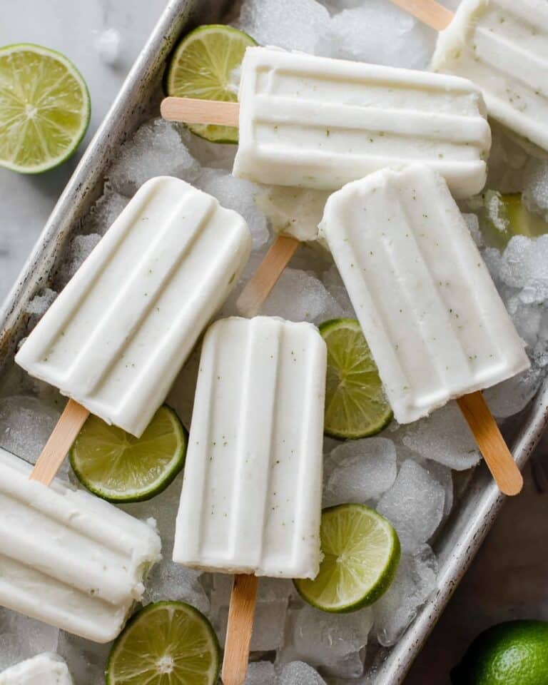 Creamy Coconut Lime Popsicles Recipe