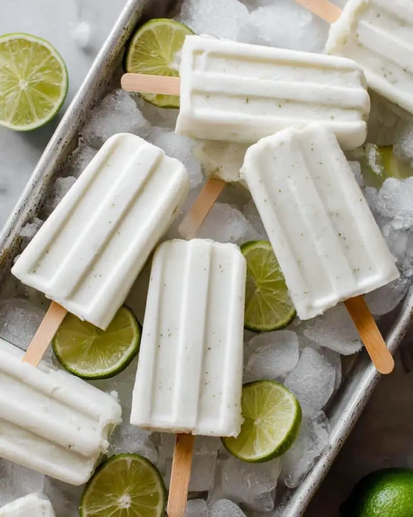 Creamy Coconut Lime Popsicles Recipe