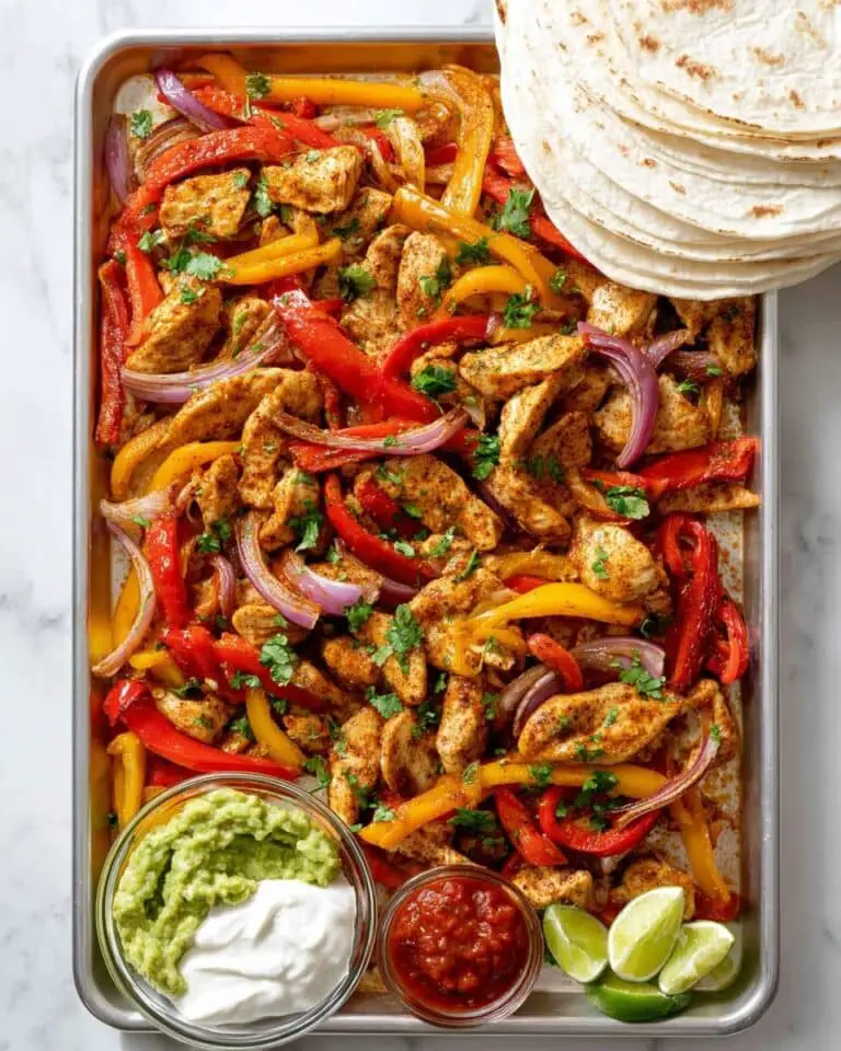 Easy Sheet Pan Chicken Fajitas Recipe