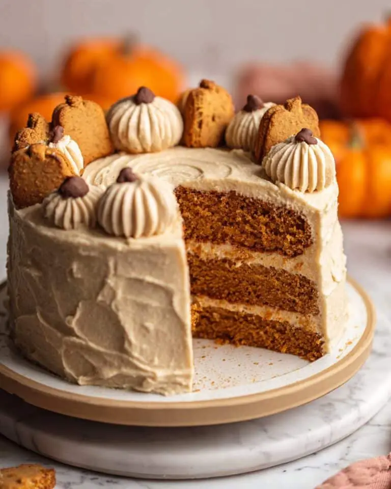 Vegan Pumpkin Cake with Maple Cinnamon Frosting Recipe
