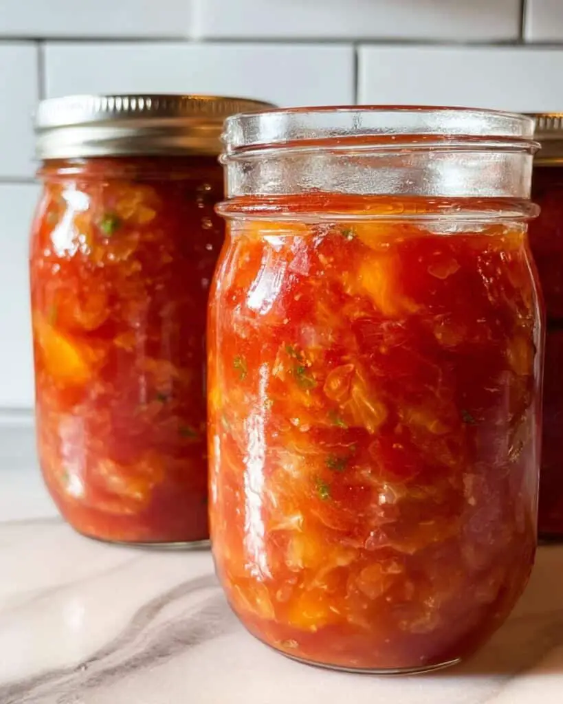 Sweet Peach and Pear Salsa Canning Recipe
