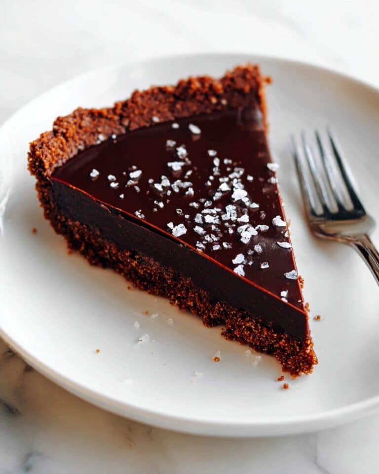 The Most Amazing Salted Dark Chocolate Tart Recipe