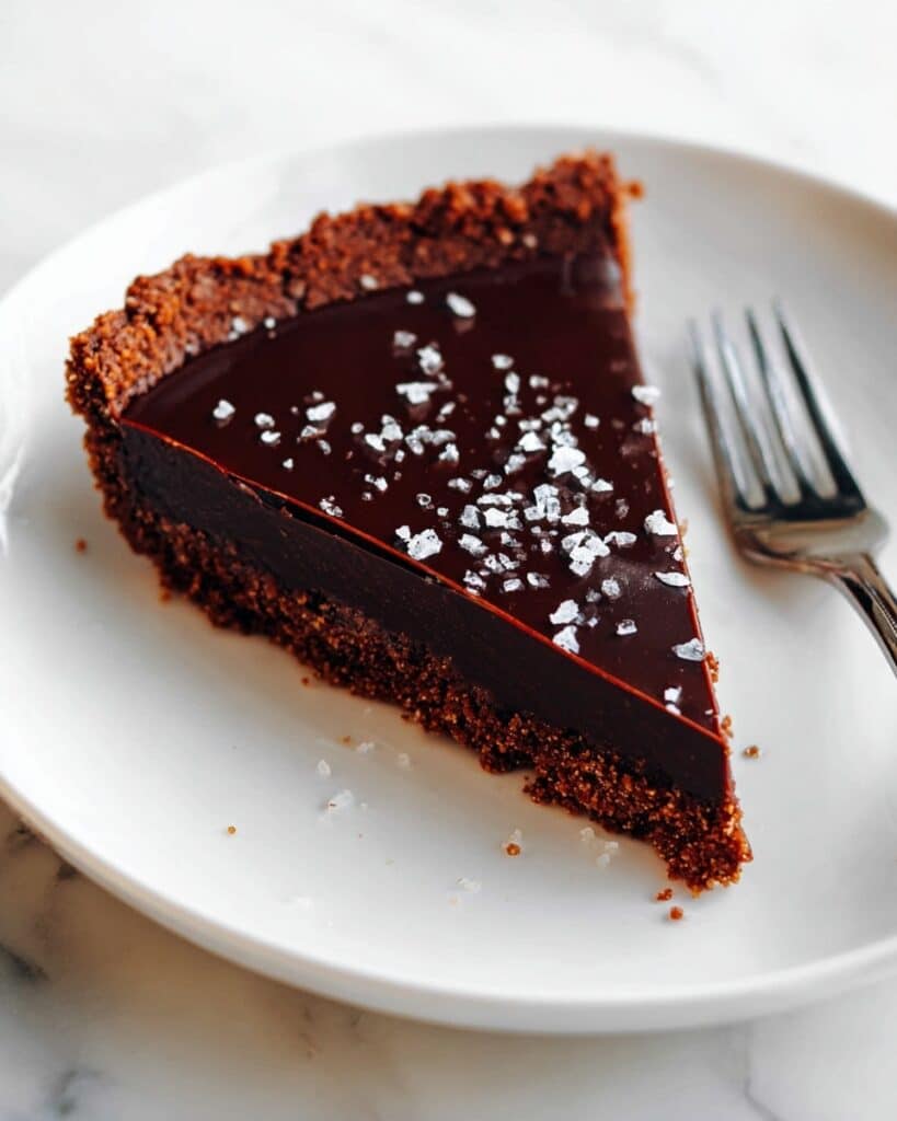 The Most Amazing Salted Dark Chocolate Tart Recipe