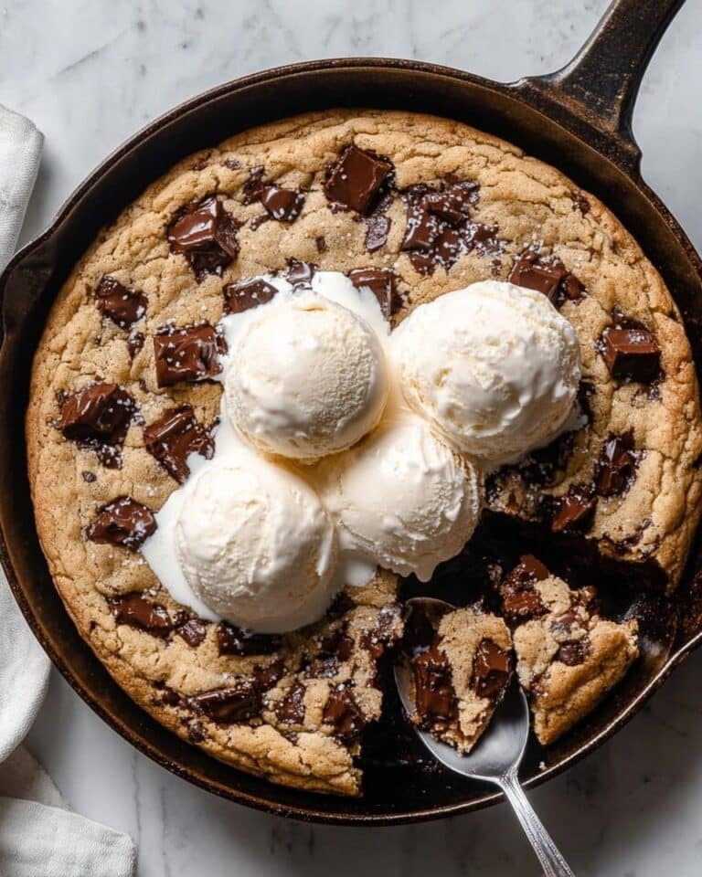 Fudgy Grain-Free Chocolate Chunk Skillet Cookie Recipe