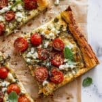Tomato Basil Blue Cheese Tart Recipe