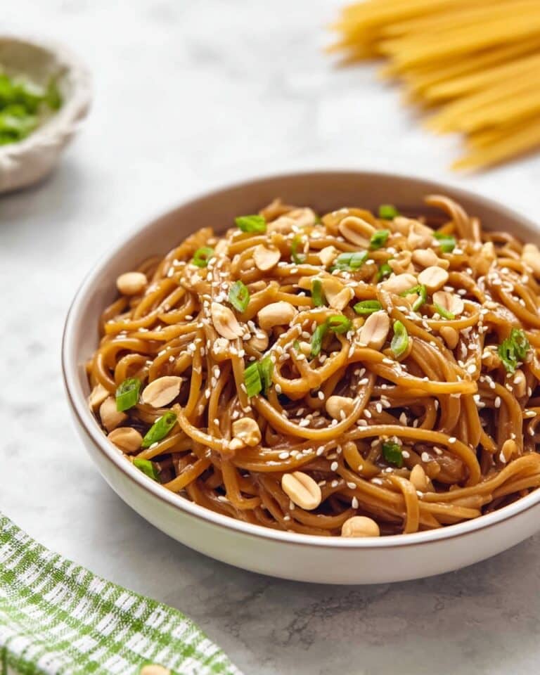 Thai Peanut Sesame Noodles Recipe