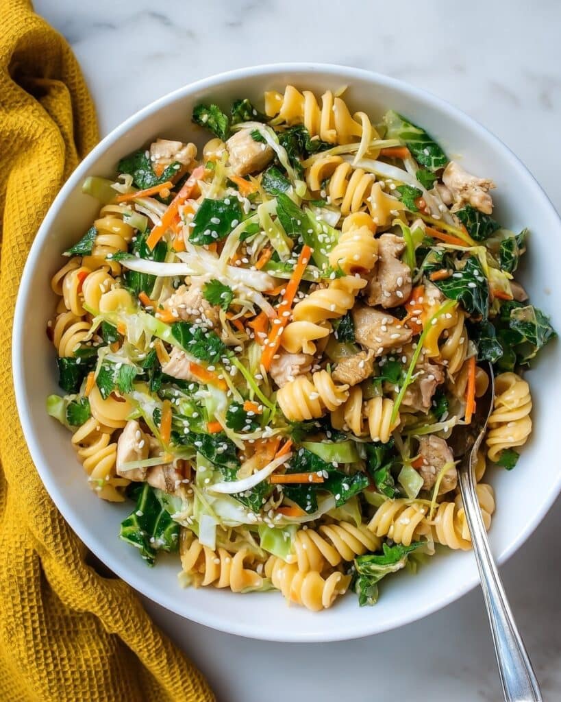 Sesame Pasta Salad with Chicken Recipe