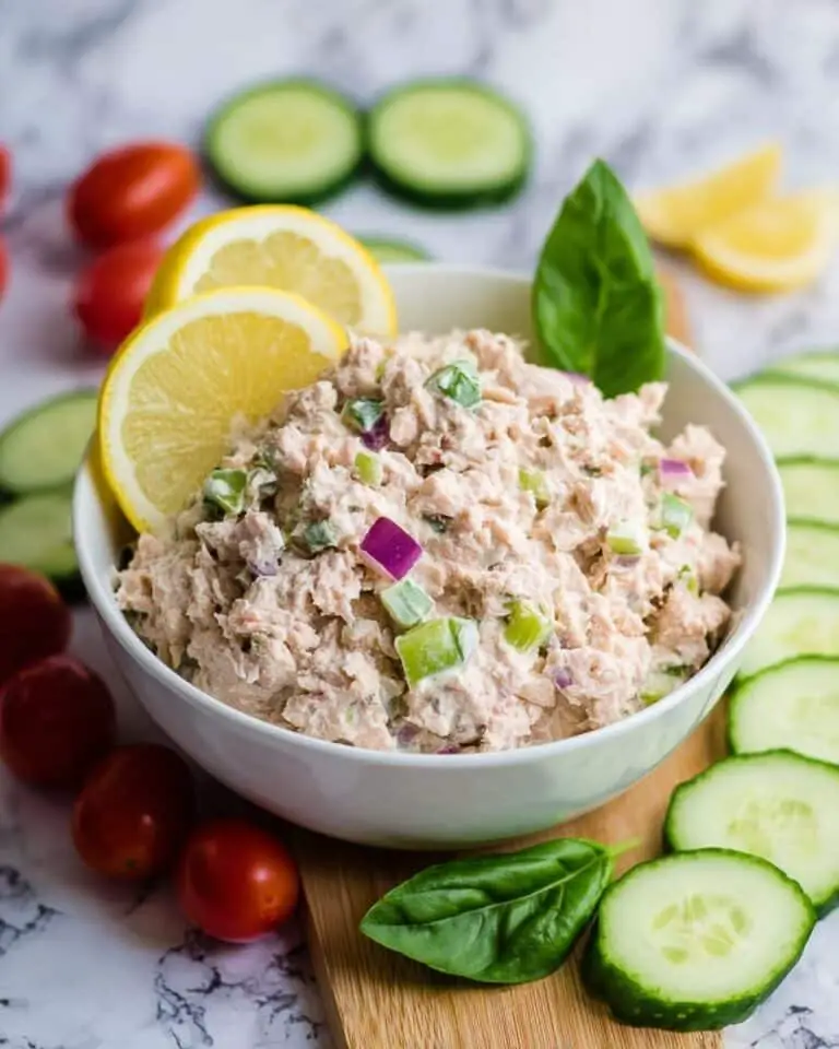 Creamy Tuna Salad with Fresh Herbs and Avocado Recipe