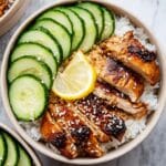 Chicken Rice Meal Prep with Sesame and Lemon Recipe