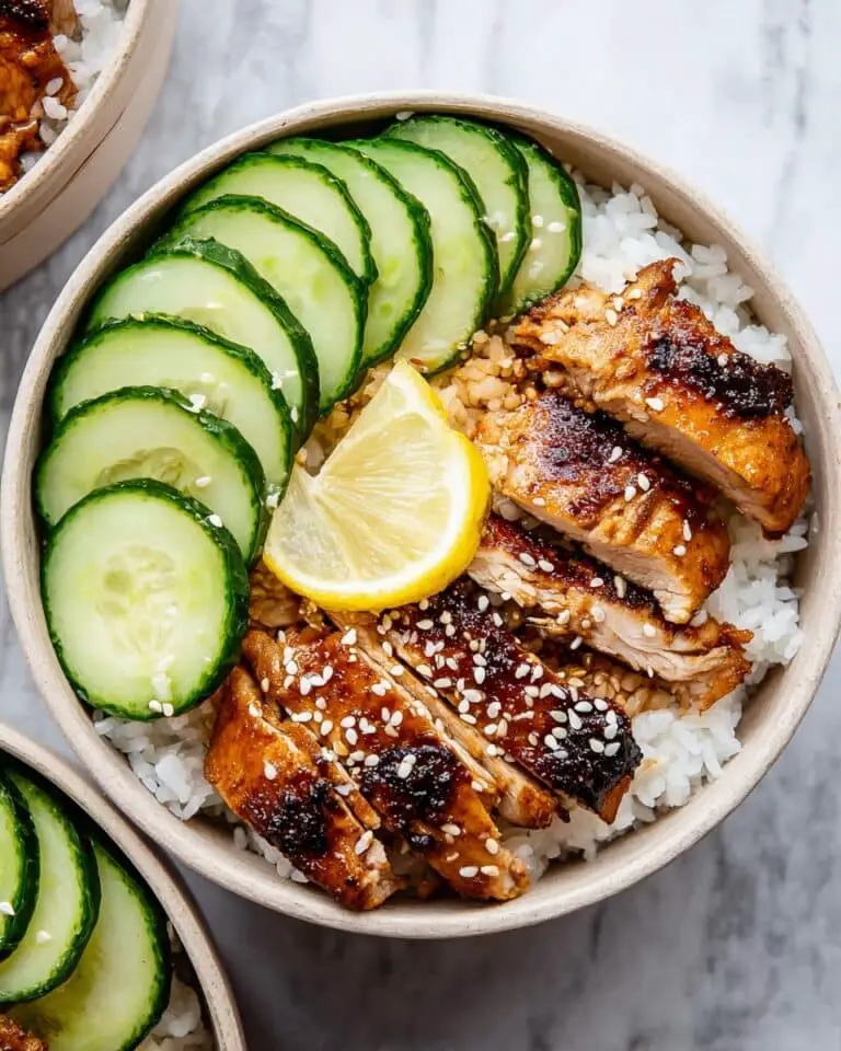 Chicken Rice Meal Prep with Sesame and Lemon Recipe