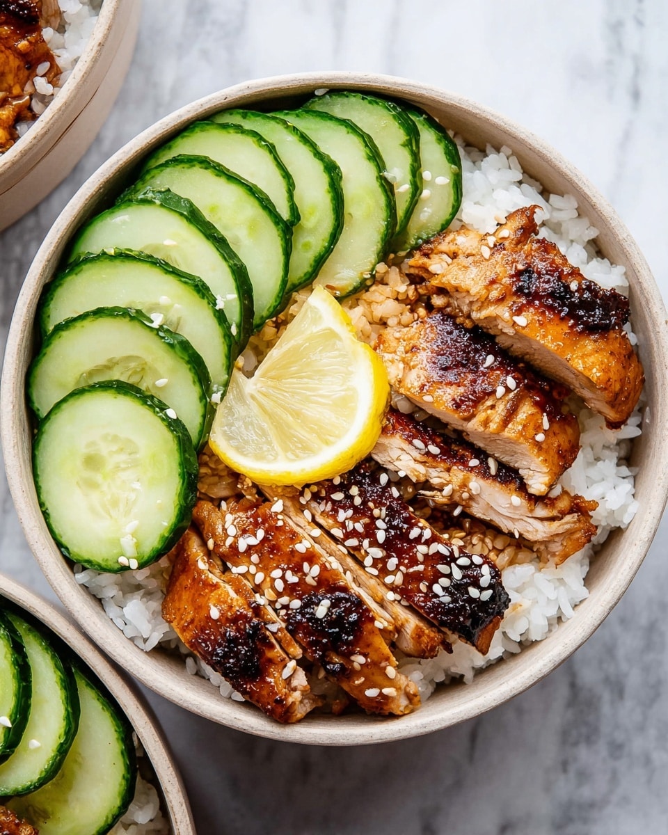 Chicken Rice Meal Prep with Sesame and Lemon Recipe