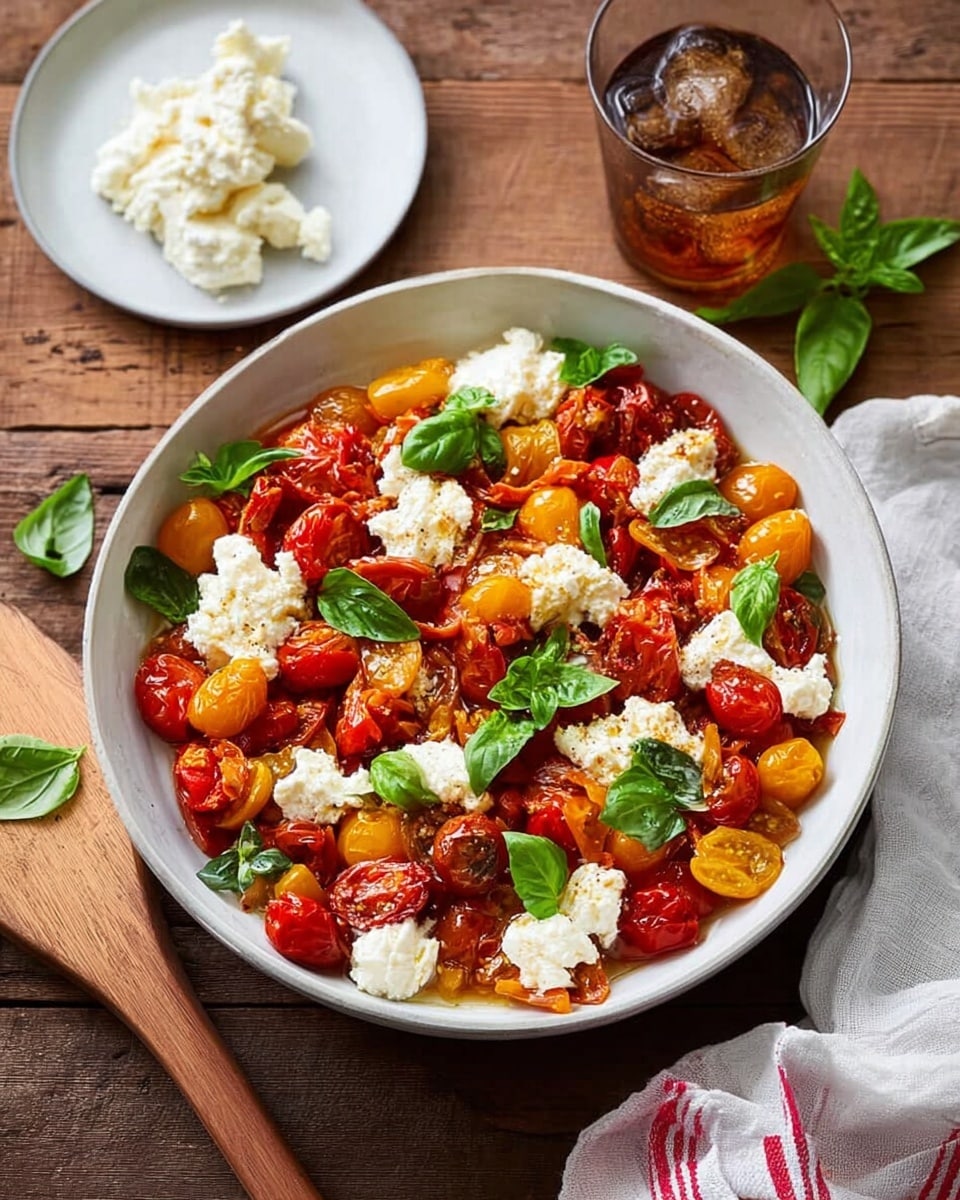 Roasted Cherry Tomato Caprese Salad Recipe