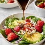 Strawberry Spinach Salad with Strawberry Balsamic Vinaigrette Recipe