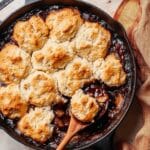 Caramel Apple Cobbler with Vanilla Ice Cream Recipe