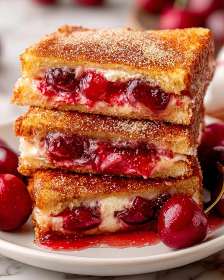 Cherry Churro Cheesecake Bars Recipe