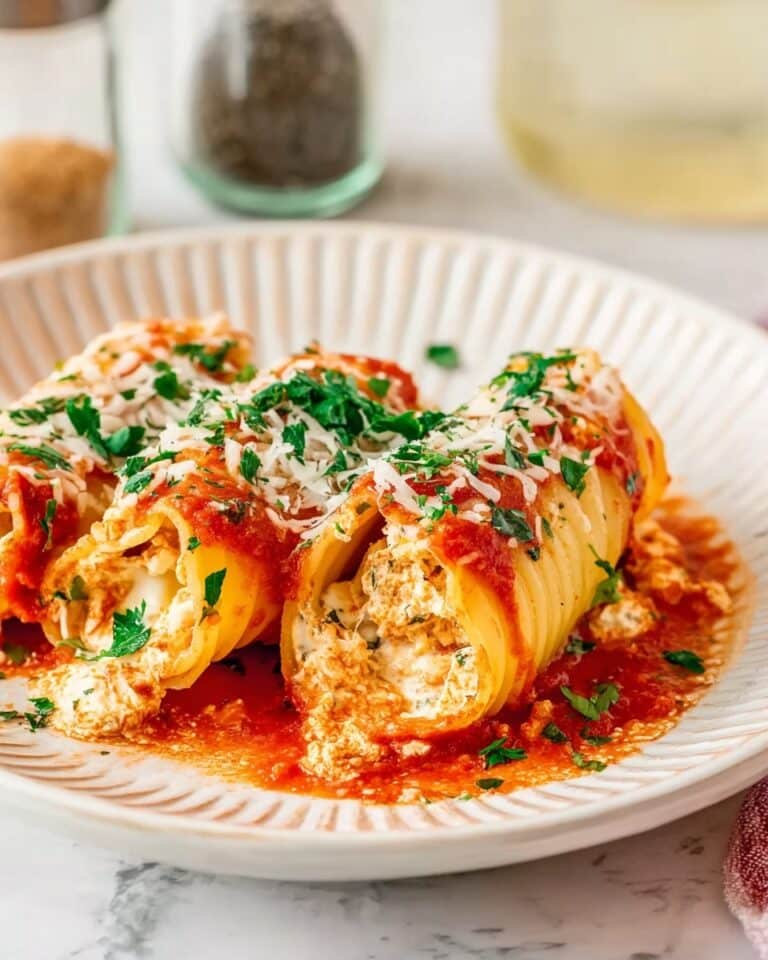 Easy Cheesy Manicotti Recipe