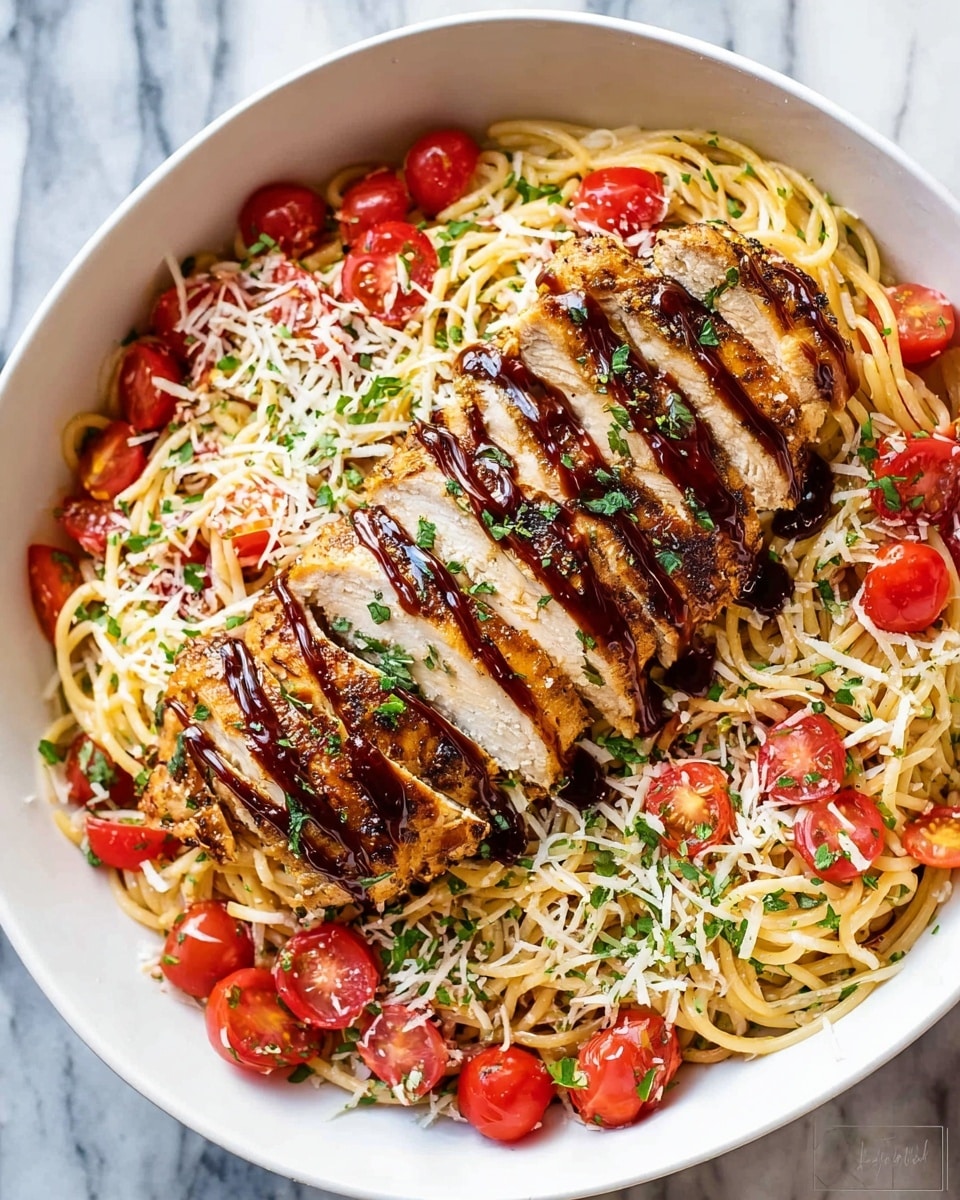 Bruschetta Chicken Pasta Salad Recipe