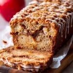 Apple Cinnamon Bread with Cinnamon Swirl and Crumble Recipe