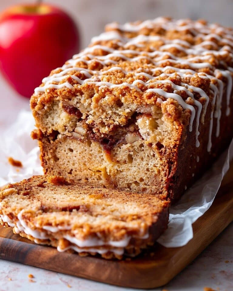 Apple Cinnamon Bread with Cinnamon Swirl and Crumble Recipe