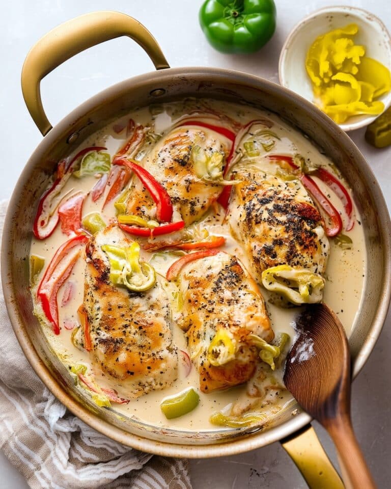 Creamy Pepperoncini Chicken Recipe