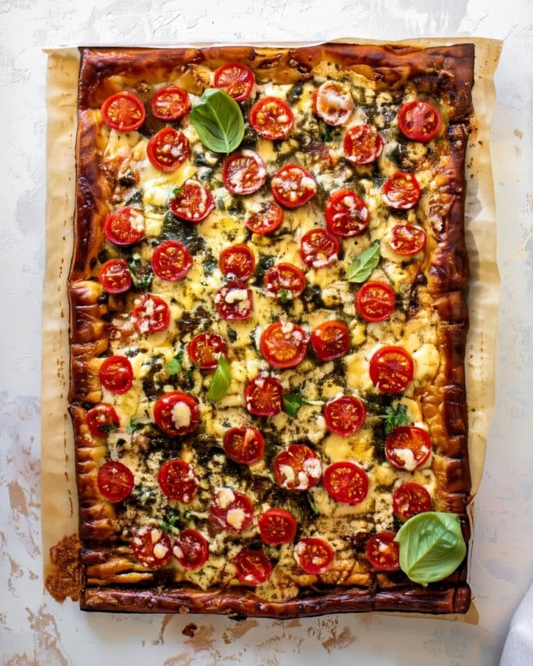 Easy Tomato Basil Blue Cheese Tart Recipe
