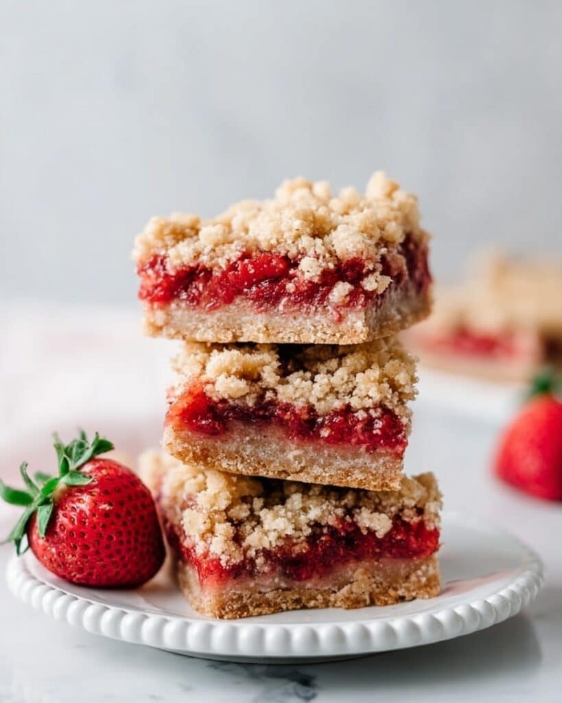 Strawberry Crumble Bars Recipe