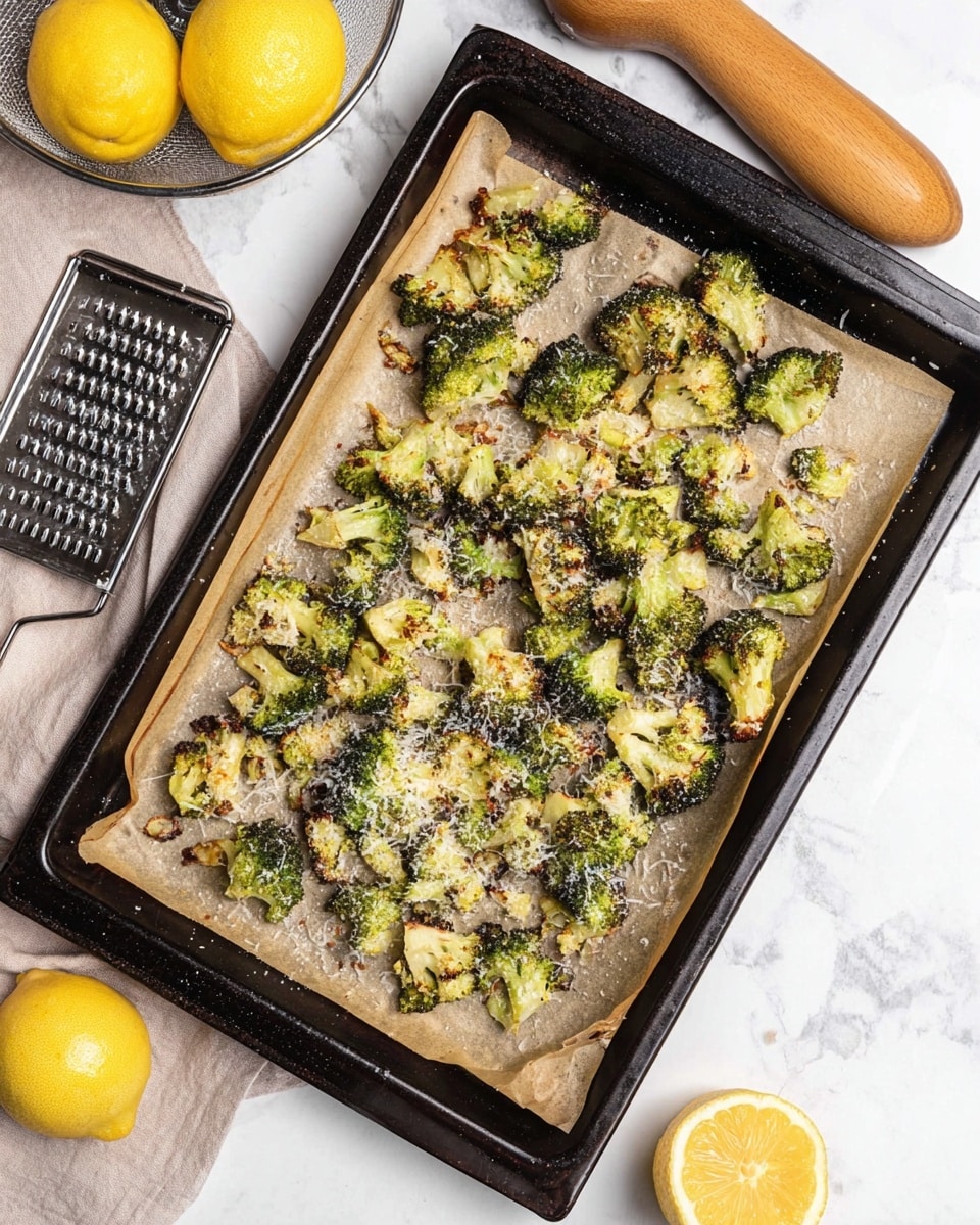 Smashed Broccoli with Parmesan and Italian Seasoning Recipe