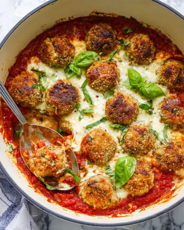 Chicken Parmesan Meatballs Recipe
