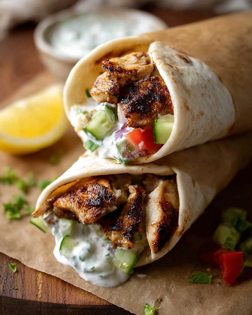 Greek Chicken Gyros with Tzatziki Recipe