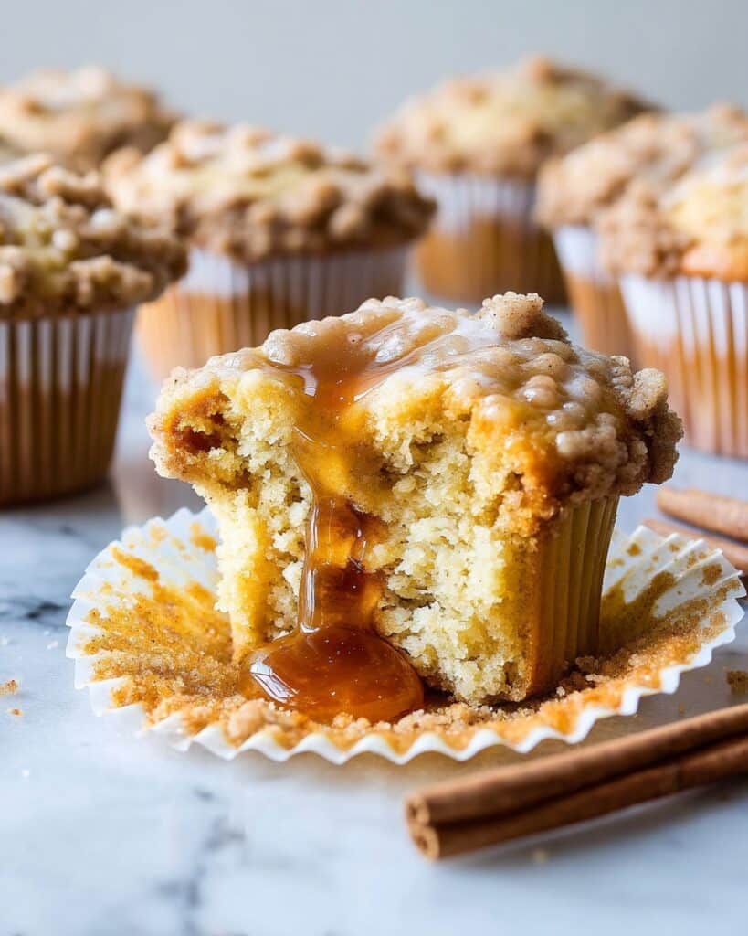 Pumpkin Coffee Cake Muffins with Cinnamon Honey Butter Recipe