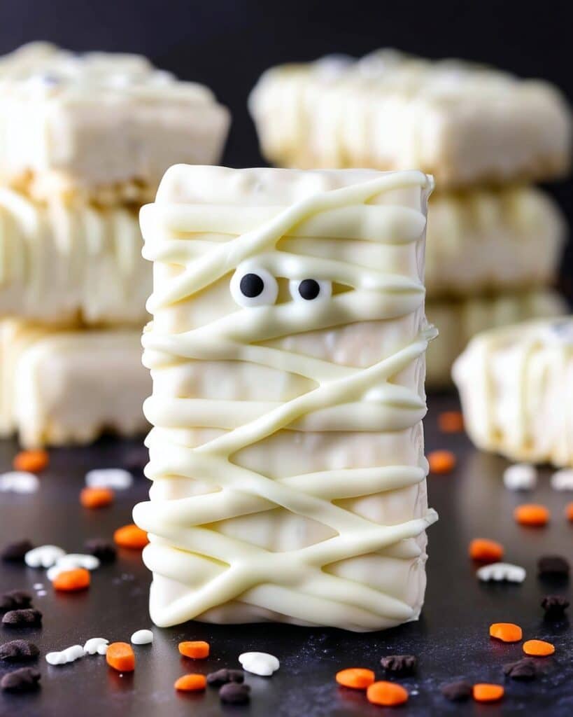 Easy Mummy Rice Krispie Treats Recipe