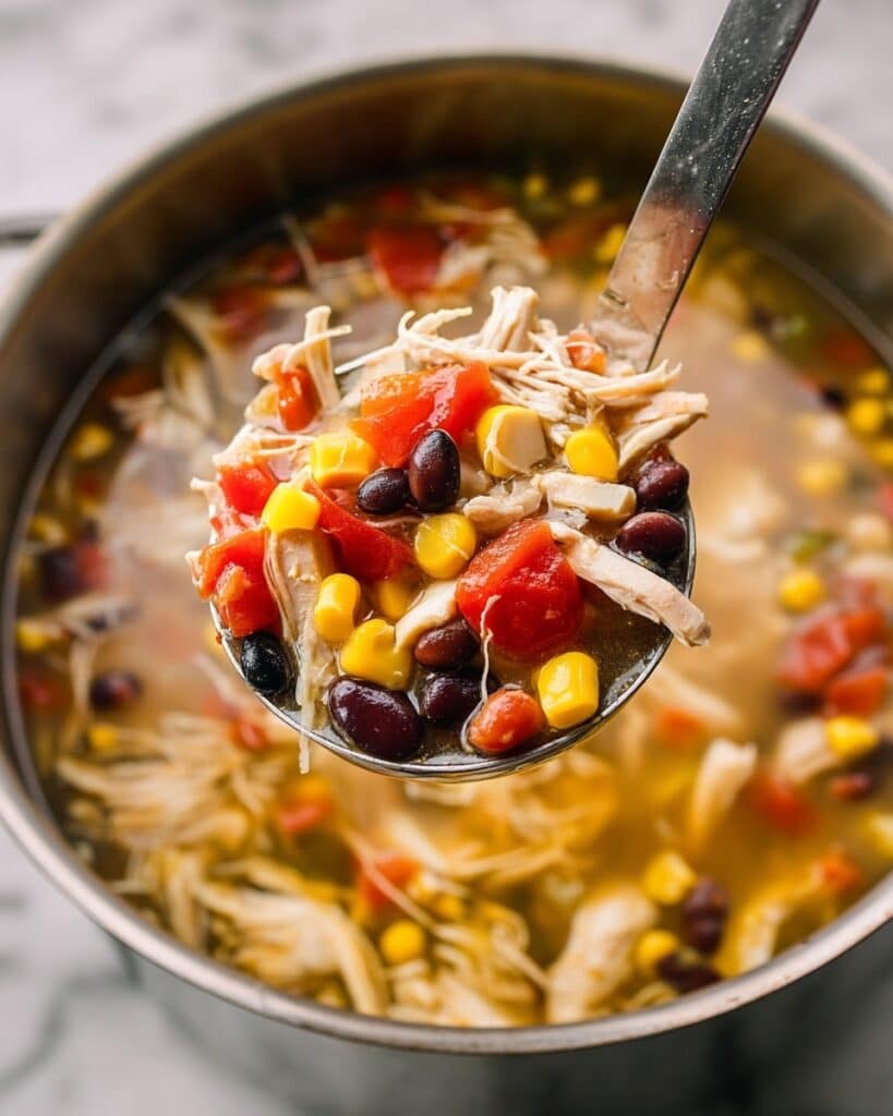 Easy Slow Cooker Chicken Tortilla Soup Recipe