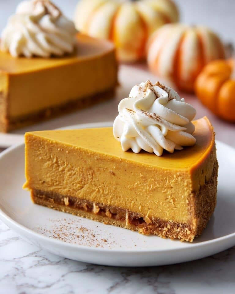 Pumpkin Cheesecake with Gingersnap Crust and Caramel Sauce Recipe