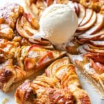 Rustic Apple Galette with Salted Caramel Sauce Recipe