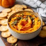 Creamy Pumpkin Hummus with Roasted Pumpkin Seeds Recipe