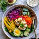 Lentil Bowl with Roasted Cauliflower and Tahini Sauce Recipe