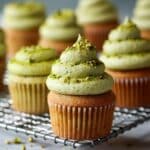Pistachio Cupcakes with Pistachio Buttercream Frosting Recipe