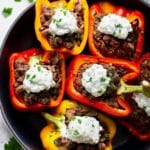 Greek Stuffed Peppers with Tzatziki Sauce Recipe