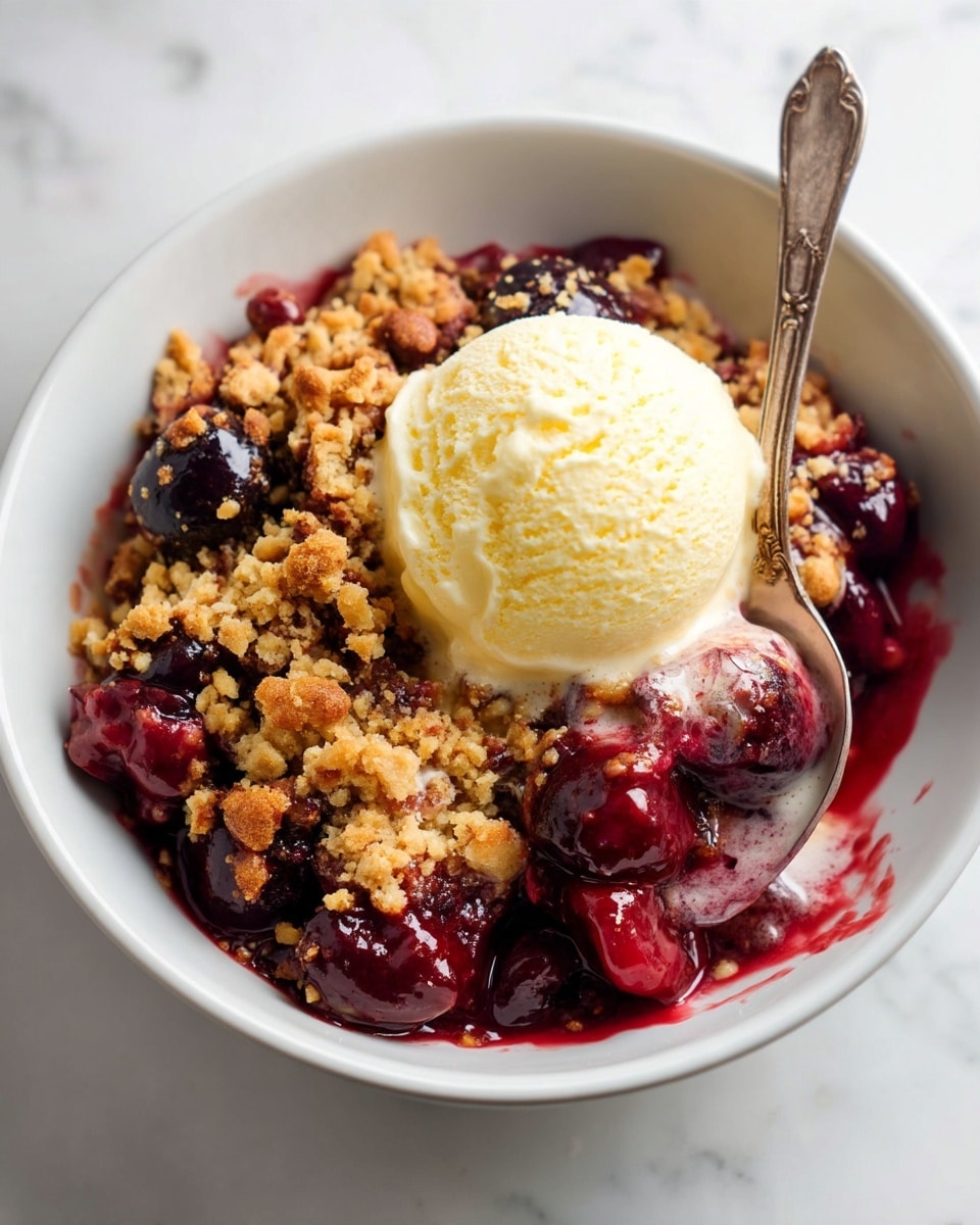 Chocolate Covered Cherry Crisp Recipe