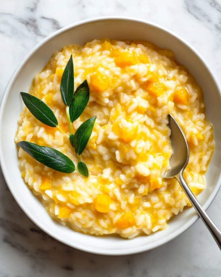 Butternut Squash Risotto with Crispy Sage Recipe